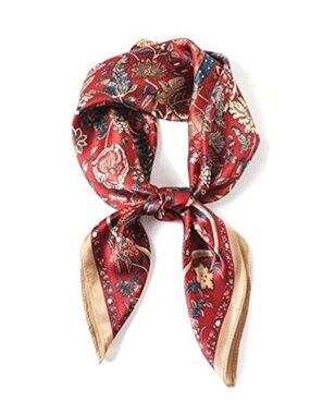 Mulberry Silk Scarf Square Head Neck Hair Wrap Soft Luxury Satin 26 Inch